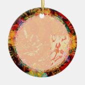 Lijst kerstversiering keramisch ornament (Voorkant)
