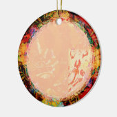 Lijst kerstversiering keramisch ornament (Links)
