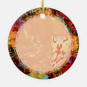 Lijst kerstversiering keramisch ornament (Achterkant)
