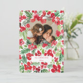 Lijst kerstwaterverf kaart (Staand voorkant)
