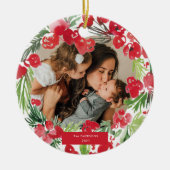 Lijst kerstwaterverf keramisch ornament (Voorkant)