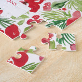 Lijst kerstwaterverf legpuzzel (Zijkant)