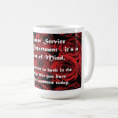 Lijst klantenservice koffiemok (Voorkant rechts)