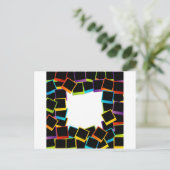 lijst- kleurrijk briefkaart (Staand voorkant)