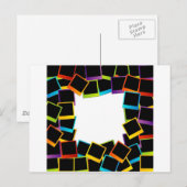 lijst- kleurrijk briefkaart (Voorkant / Achterkant)