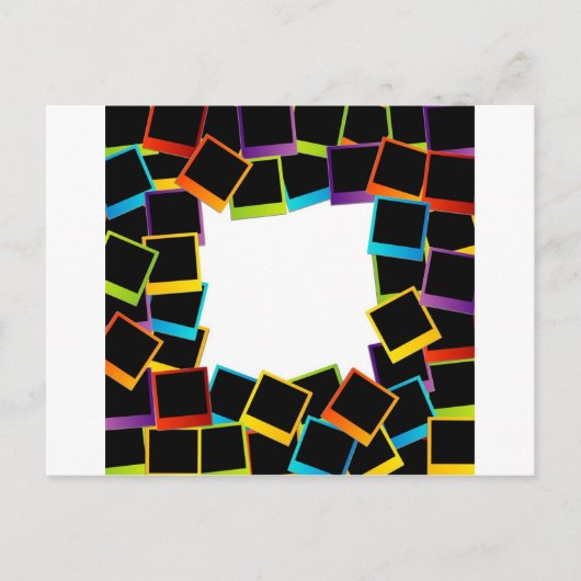 lijst- kleurrijk briefkaart (Voorkant)