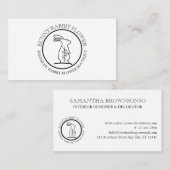 Lijst konijnenkonijn visitekaartje (Voorkant / Achterkant)