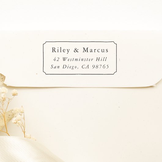  Lijst & Koppels Namen Retouradres Rubberstempel