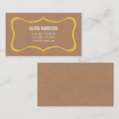 lijst kraftkaart contactkaartje (Voorkant / Achterkant)