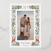  Lijst Little Deer | wit | Verticale foto Folie Feestdagenkaart (Voorkant)