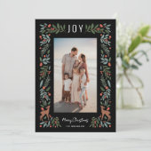  Lijst Little Deer | Zwart | Verticale foto Feestdagenkaart (Staand voorkant)