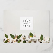 Lijst Logo terug Collectief Gold Happy Holiday Folie Feestdagenkaart (Achterkant)