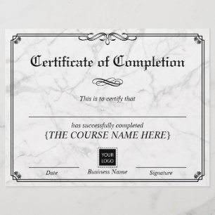 Lijst marmercertificaat van voltooiing