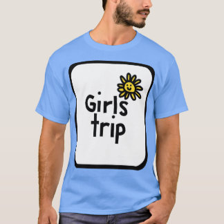 Lijst Meisjes Trip met Daisy Flower T-shirt