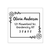 lijst melkblad rubberstempel (Afrduk)