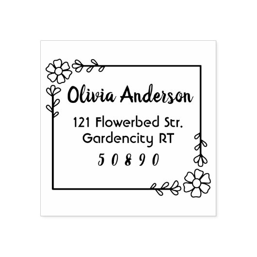 lijst melkblad rubberstempel (Afrduk)