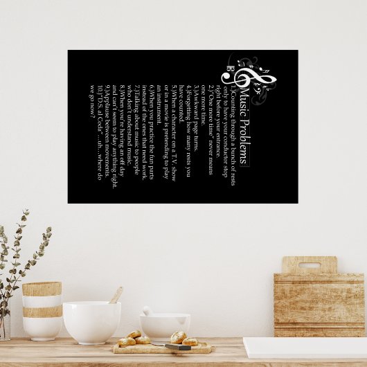 Lijst met algemene problemen poster (Keuken)