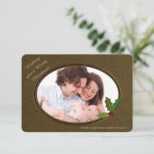 Lijst met Antiek effect Aangepast fotokerstfeest Kaart (Staand voorkant)