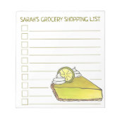 Lijst met belangrijke Limoen uit Florida Slice Sod Notitieblok (Voorkant)