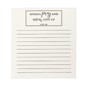 Lijst met bijbellenverse gebedden notitieblok