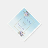 Lijst met bloemen servet (Hoek)