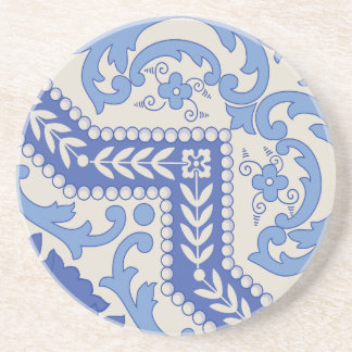 Lijst met botanische kralen zandsteen onderzetter