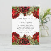  lijst met Bourgogne Red en Gold Aankondiging (Staand voorkant)