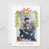  lijst met citroenen Kaart met kerstcadeautjes (Voorkant)