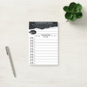 Lijst met eetlepeldoelen post-it® notes (Kantoor)