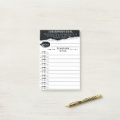 Lijst met eetlepeldoelen post-it® notes (Op bureau)