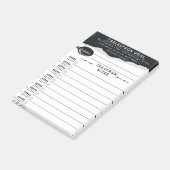 Lijst met eetlepeldoelen post-it® notes (Schuin)