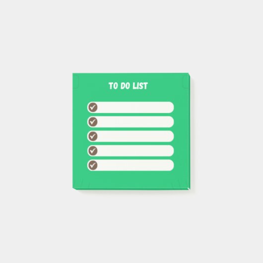 Lijst met efficiënte taken Post-IT Notes (groen) (Voorkant)