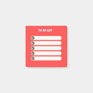 Lijst met efficiënte taken Post-IT-notities (rood) Post-it® Notes
