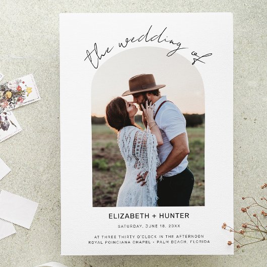 Lijst met fijne schacht Bindende QR-code RSVP Kaart