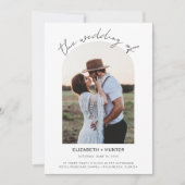 Lijst met fijne schacht Bindende QR-code RSVP Kaart (Voorkant)