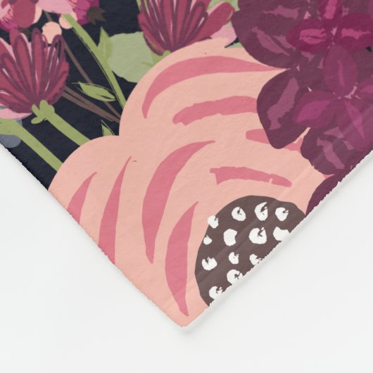 Lijst met gebufferde bloem in liefhebbend geheugen fleece deken (Hoek)