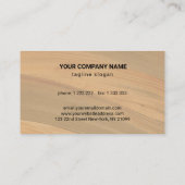 Lijst met gekleurd streekbeige visitekaartje (Achterkant)