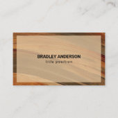 Lijst met gekleurd streekbeige visitekaartje (Voorkant)