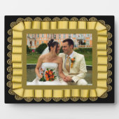 Lijst met gepersonaliseerd weddenschap Gold Lace R Fotoplaat (Voorkant)