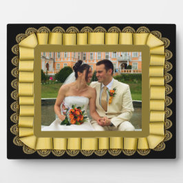 Lijst met gepersonaliseerd weddenschap Gold Lace R Fotoplaat
