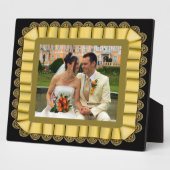 Lijst met gepersonaliseerd weddenschap Gold Lace R Fotoplaat (Zijkant)