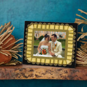 Lijst met gepersonaliseerd weddenschap Gold Lace R Fotoplaat (Zijkant)