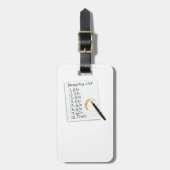 LIJST MET GIN-LOVERS BAGAGELABEL (Voorkant verticaal)