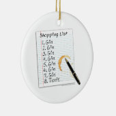 LIJST MET GIN-LOVERS WINKELEN KERAMISCH ORNAMENT (Rechts)