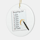 LIJST MET GIN-LOVERS WINKELEN KERAMISCH ORNAMENT (Links)