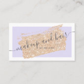 Lijst met goudlavenlavendel voor de moderne make-u visitekaartje (Voorkant)