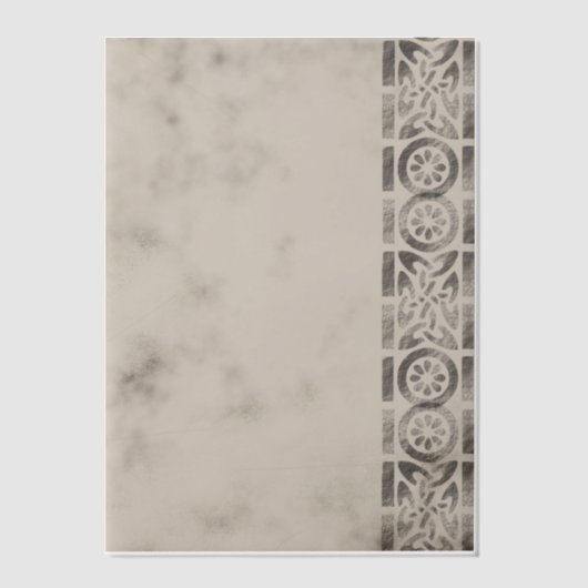 Lijst met grijze zijde vellum uitnodigingen (Voorkant)