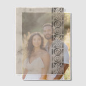 Lijst met grijze zijde vellum uitnodigingen (Offset (Koppel))