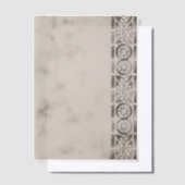 Lijst met grijze zijde vellum uitnodigingen (Offset)