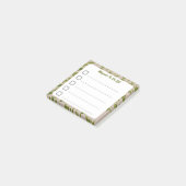 Lijst met groene bladwijnstokken Sticky Lined To D Post-it® Notes (Schuin)